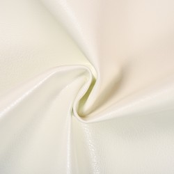 Ткань Дерматин (Кожзам) для мебели (Ширина 138см), цвет Белый (на отрез) в Дзержинске