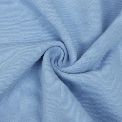 Ткань Футер 3-х нитка, Петля, цвет Светло-Голубой (на отрез)  в Дзержинске
