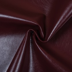 Ткань Дерматин (Кожзам) для мебели (Ширина 138см), цвет Бордовый (на отрез) в Дзержинске