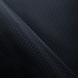 Ткань Оксфорд 300D PU Рип-Стоп СОТЫ, цвет Черный (на отрез)  в Дзержинске