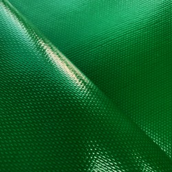Ткань ПВХ 600 гр/м2 плотная (Ширина 1,5м), цвет Зелёный (на отрез) в Дзержинске