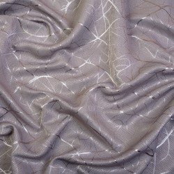Ткань Блэкаут для штор светозатемняющая 75% (Ширина 280см) &quot;Ледовое тиснение цвет Серый&quot; (на отрез) в Дзержинске