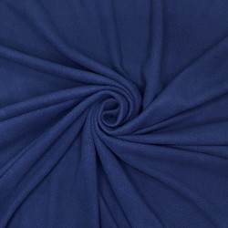 Ткань Флис Односторонний 130 гр/м2 (Ширина 150см), цвет Темно-синий (на отрез) в Дзержинске