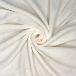 Ткань Флис Односторонний 130 гр/м2 (Ширина 150см), цвет Кремовый (на отрез) в Дзержинске