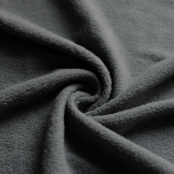 Ткань Флис Односторонний 130 гр/м2, цвет Серый (на отрез)  в Дзержинске