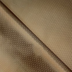 Ткань Oxford 300D PU Рип-Стоп СОТЫ, цвет Светло-Коричневый (на отрез) в Дзержинске