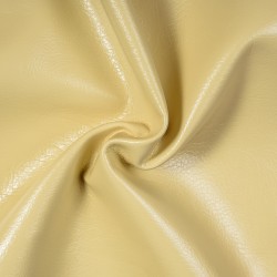Ткань Дерматин (Кожзам) для мебели (Ширина 138см), цвет Кремовый (на отрез) в Дзержинске