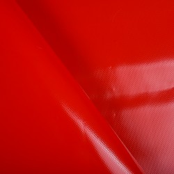 Ткань ПВХ 450 гр/м2, Красный (на отрез)  в Дзержинске