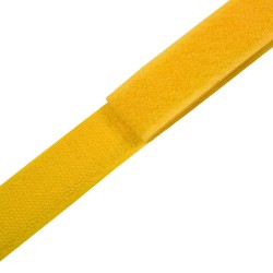 Контактная лента 25мм цвет Жёлтый (велькро-липучка, на отрез) в Дзержинске