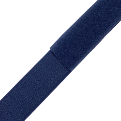 Контактная лента 25мм цвет Тёмно-Синий (Велькро-липучка), на отрез  в Дзержинске