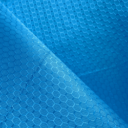 Ткань Oxford 300D PU Рип-Стоп СОТЫ, цвет Голубой (на отрез) в Дзержинске