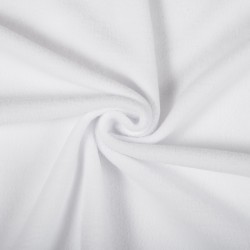 Ткань Флис Односторонний 180 гр/м2 (Ширина 150см), цвет Белый (на отрез) в Дзержинске