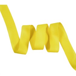 Окантовочная лента-бейка, цвет Жёлтый 22мм (на отрез) в Дзержинске